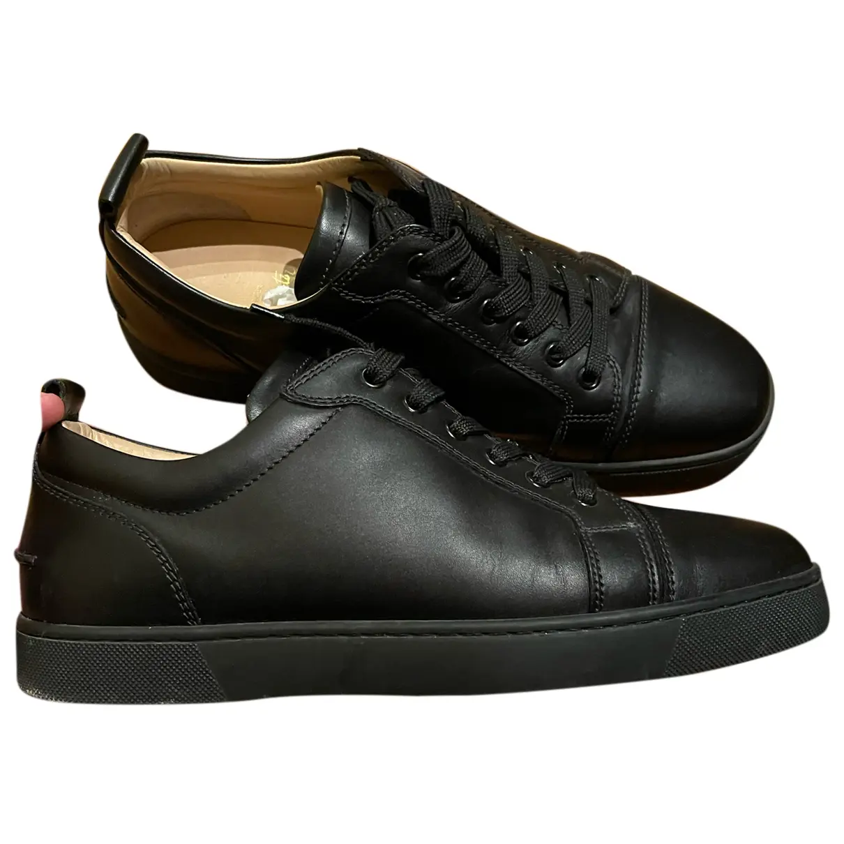 Louis leather low trainers Christian Louboutin
