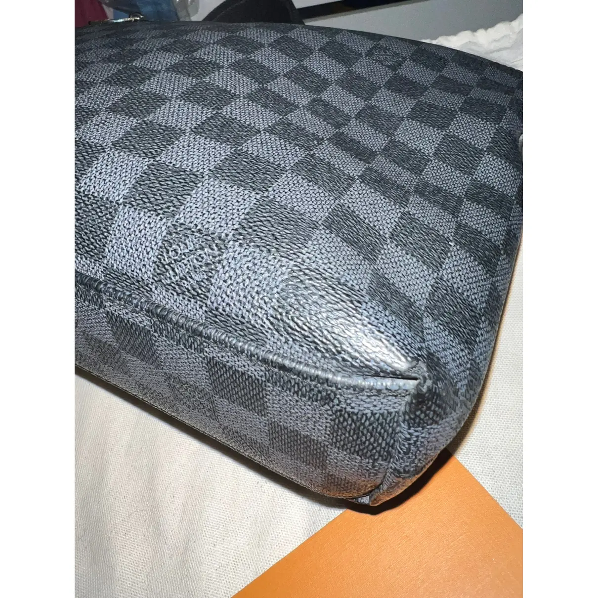 Leather bag & pencil case Louis Vuitton