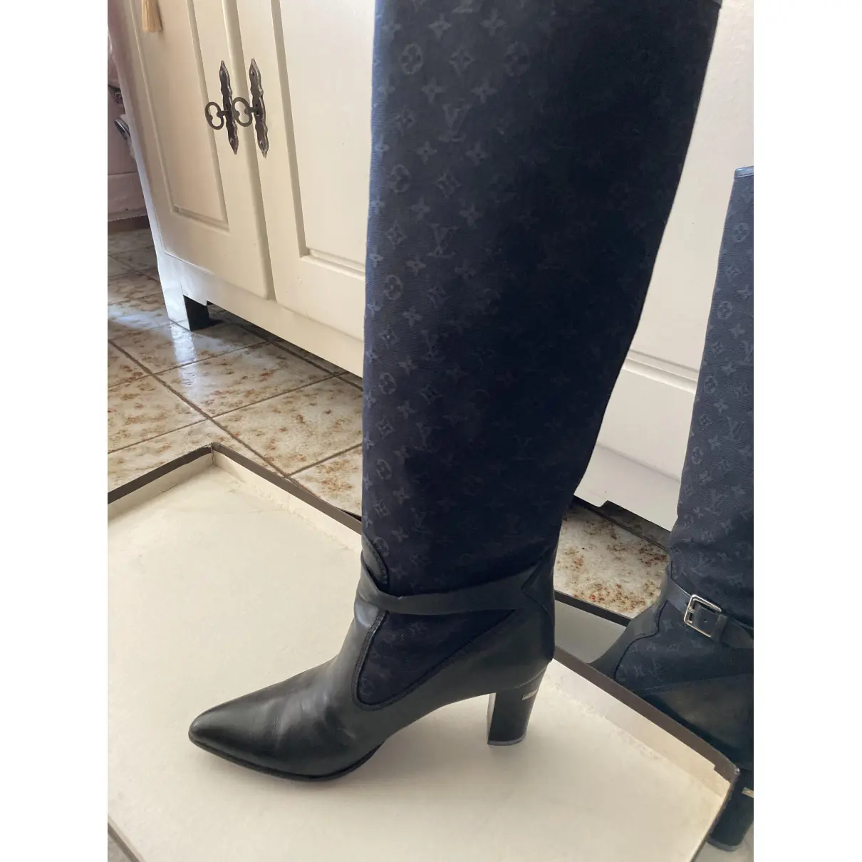 Buy Louis Vuitton Leather riding boots online - Vintage