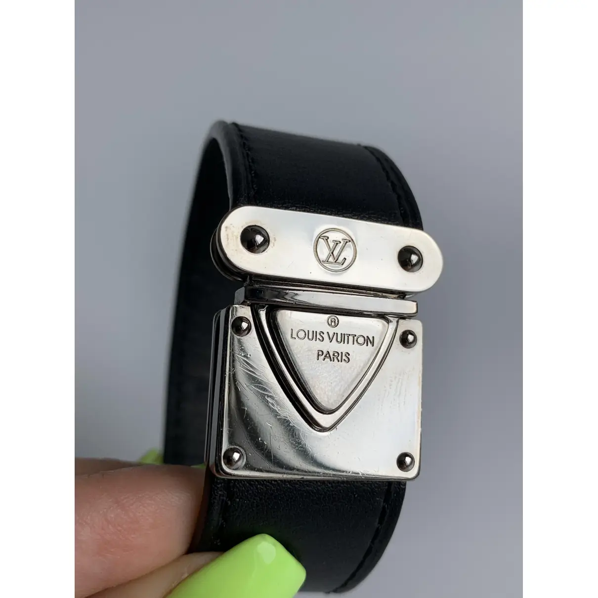Leather bracelet Louis Vuitton - Vintage