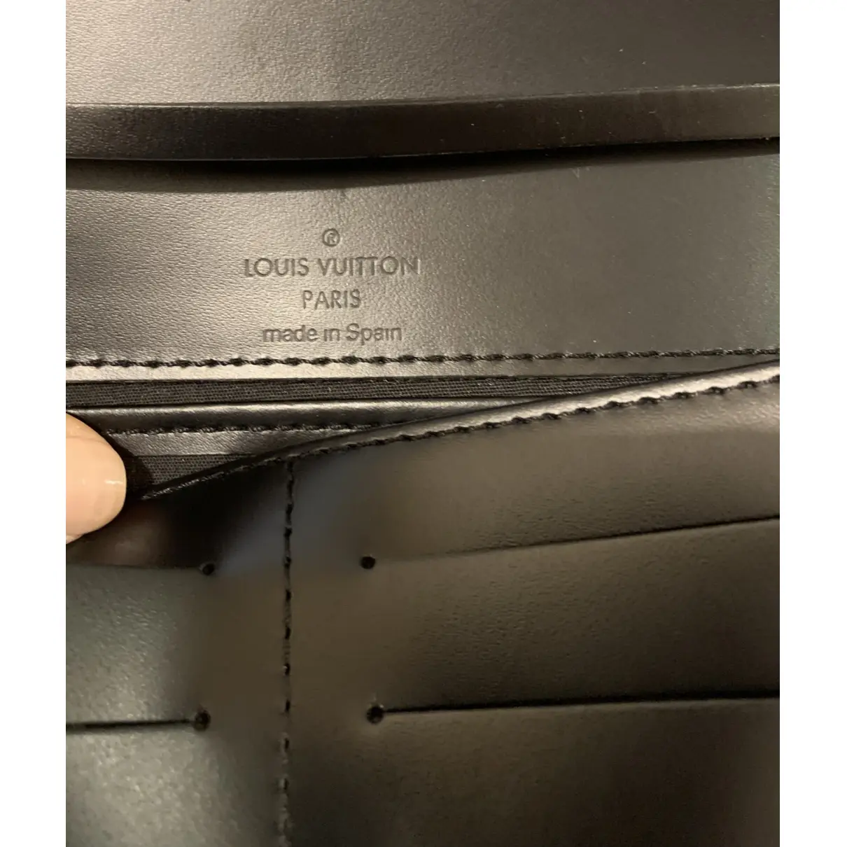 Leather tote Louis Vuitton