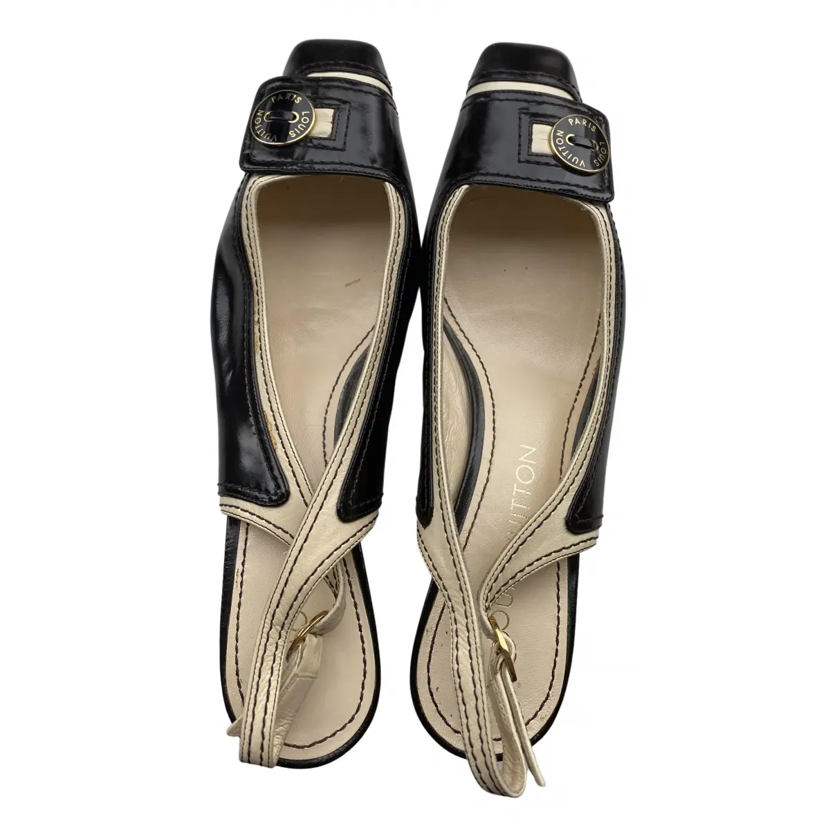 Leather heels Louis Vuitton - Vintage