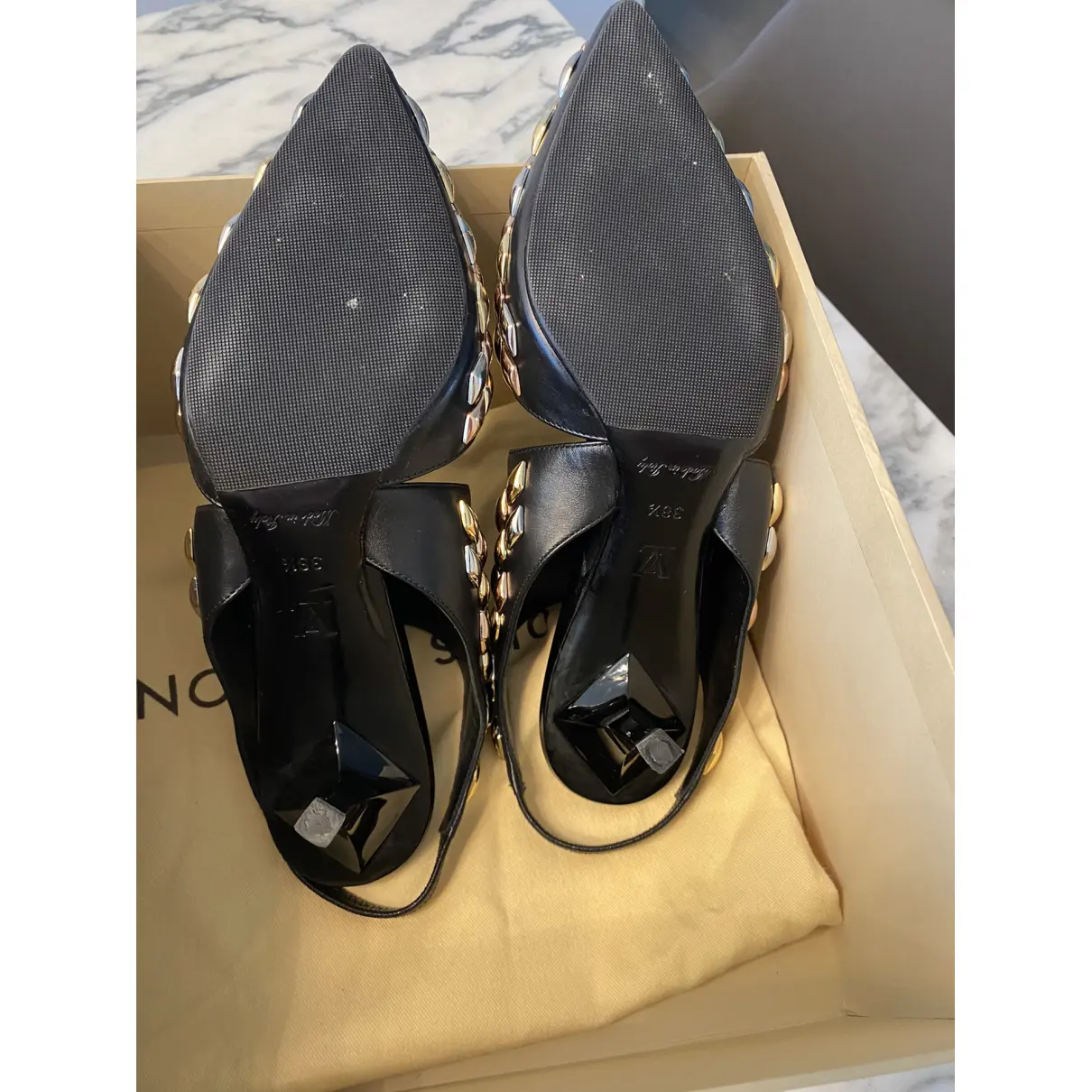 Leather heels Louis Vuitton