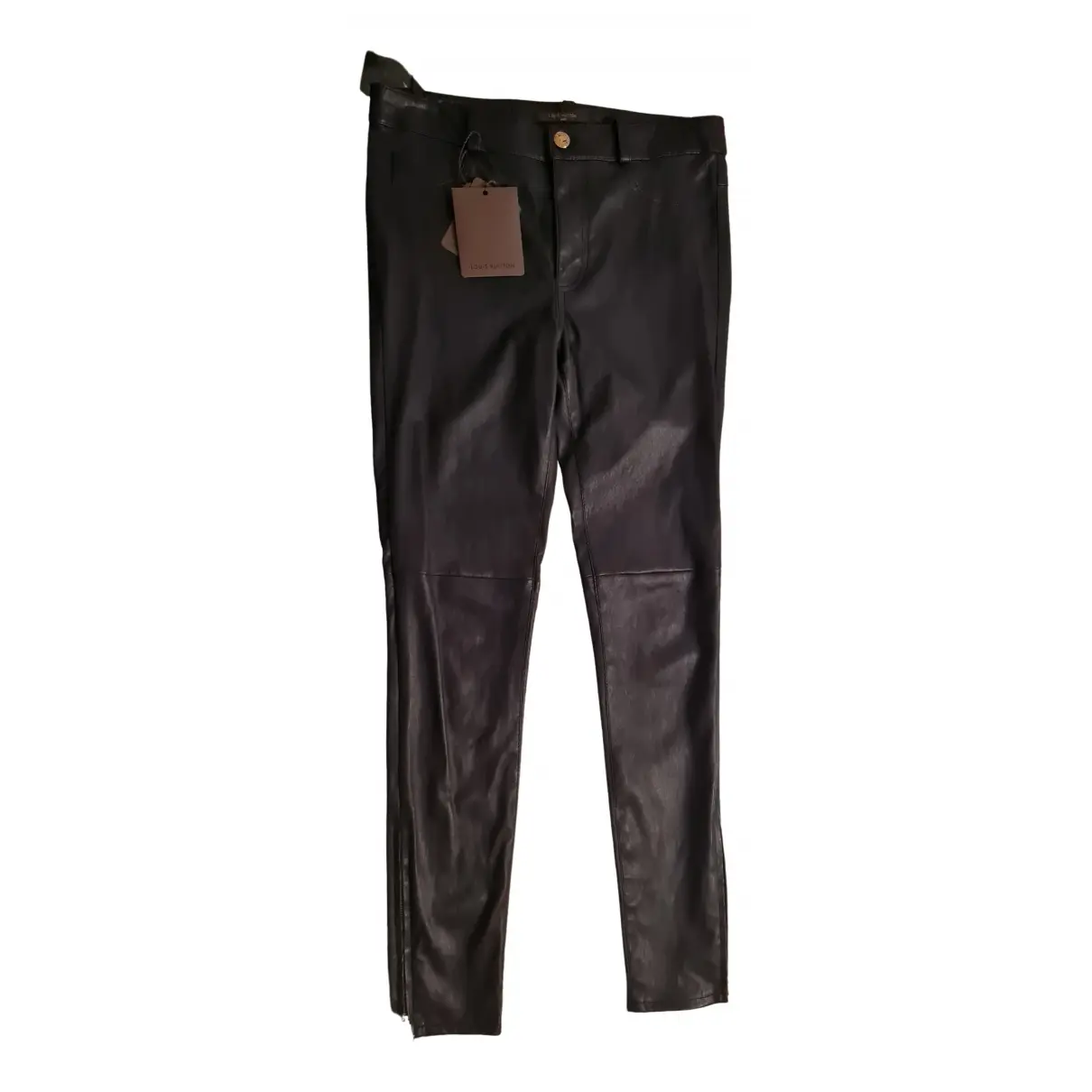 Leather slim pants Louis Vuitton