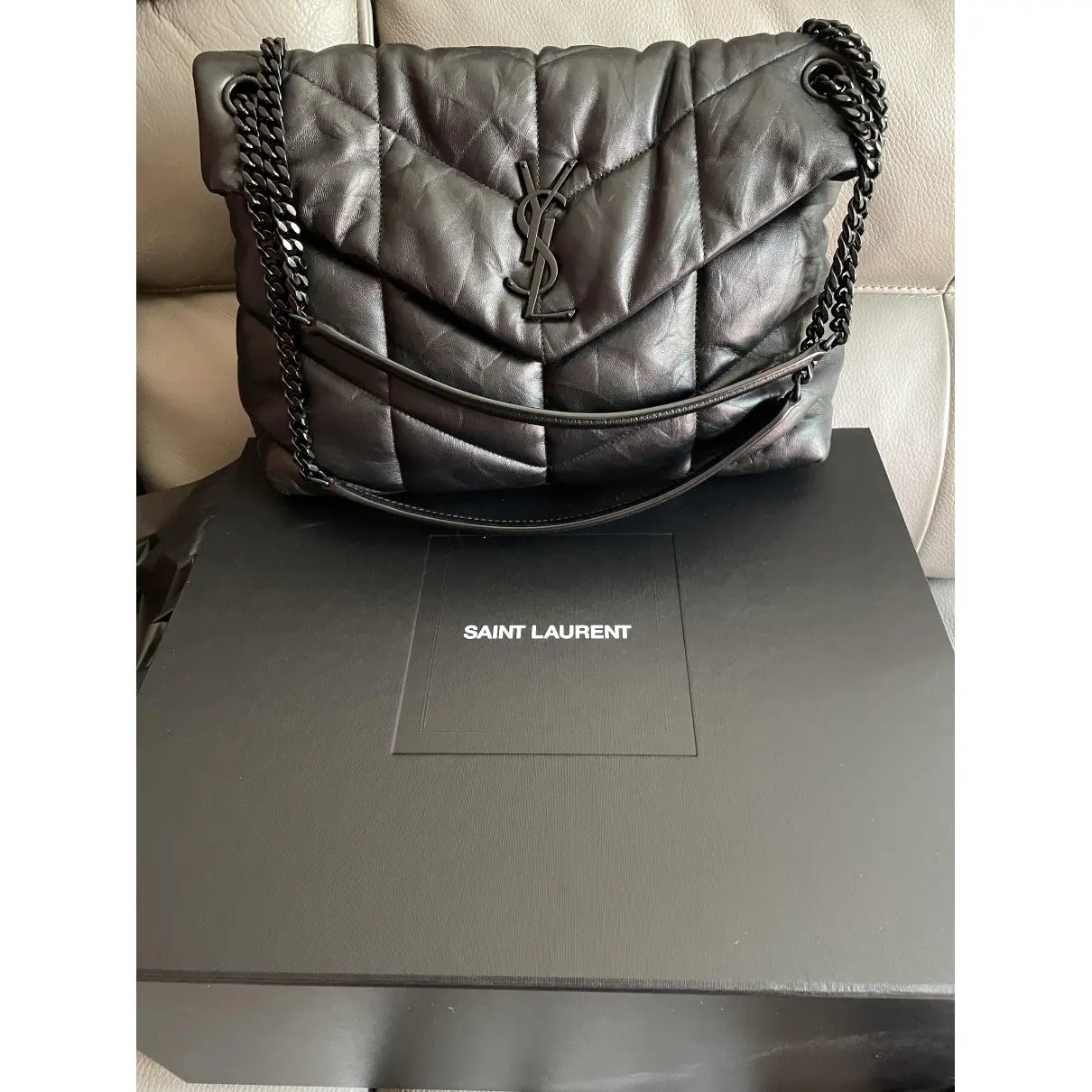 Buy Saint Laurent Loulou Puffer leather crossbody bag online