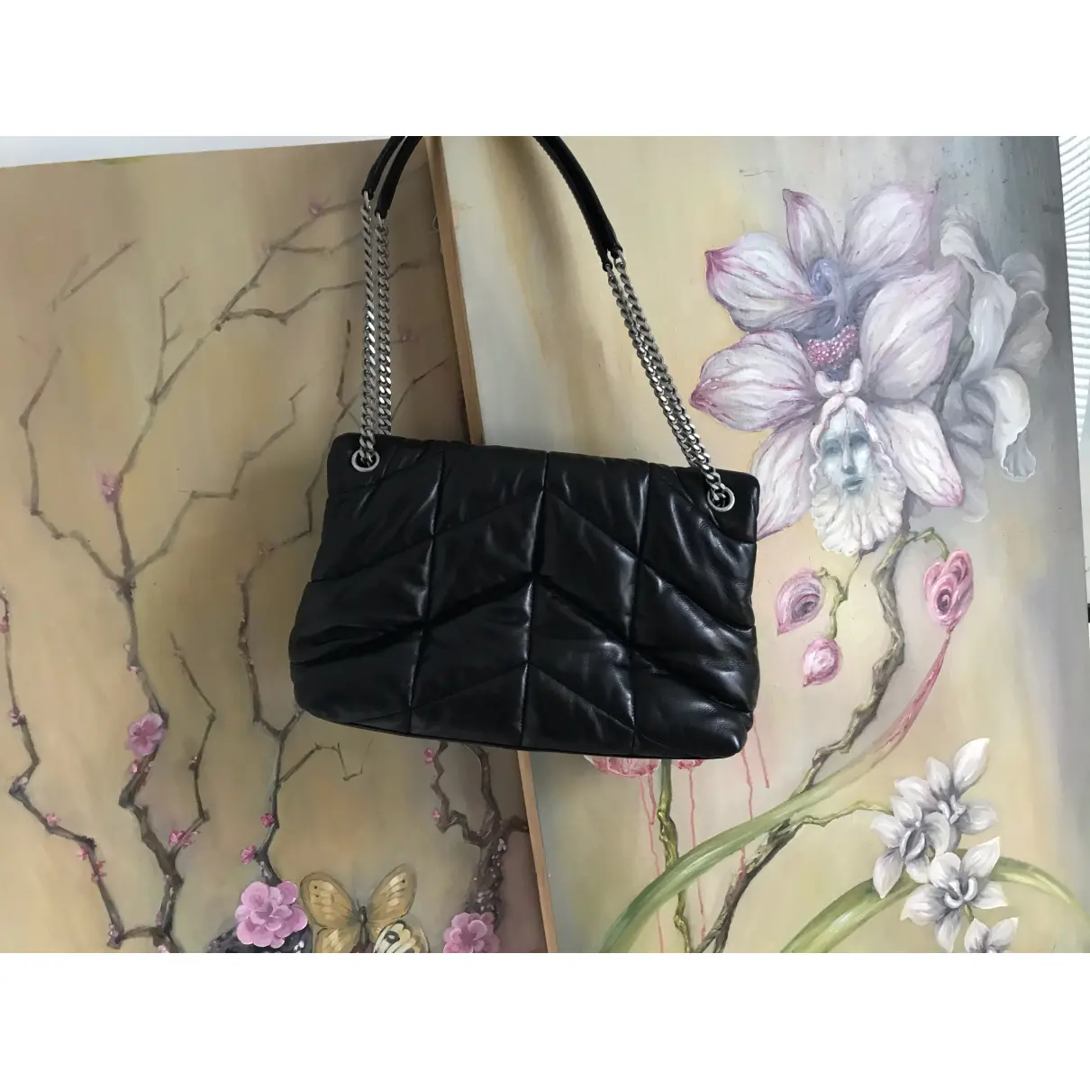 Buy Saint Laurent Loulou Puffer leather handbag online