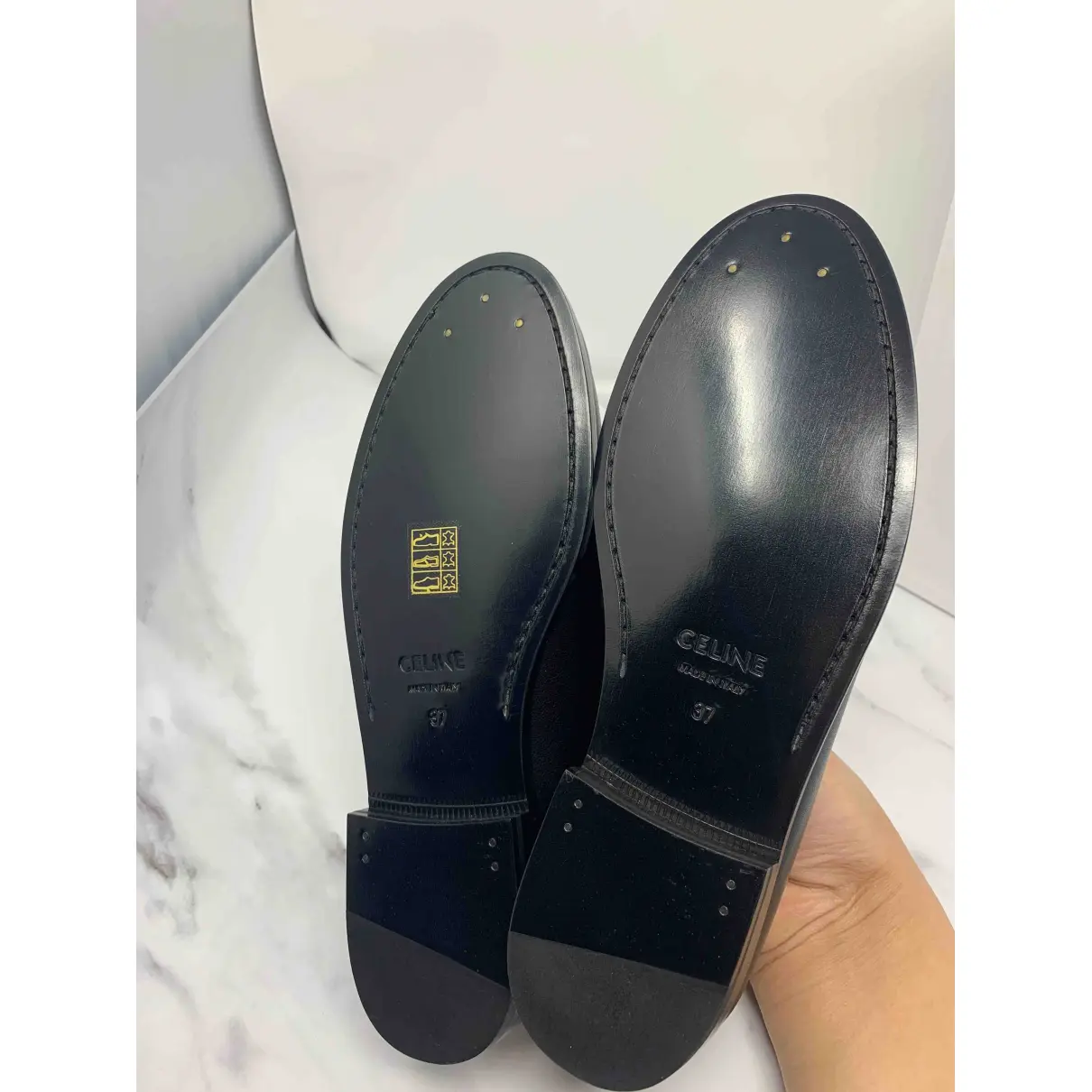 Luco leather flats Celine