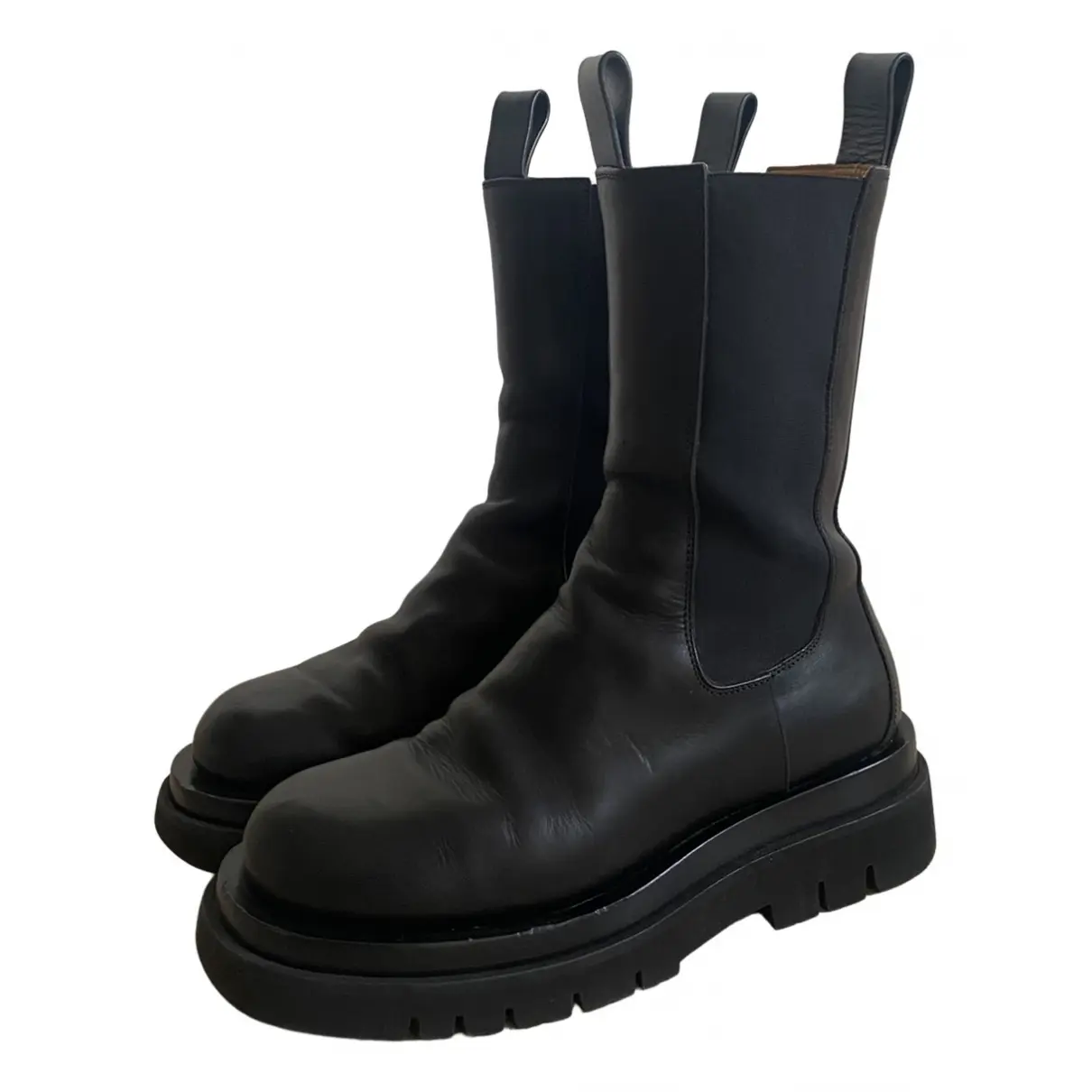 Lug leather ankle boots Bottega Veneta