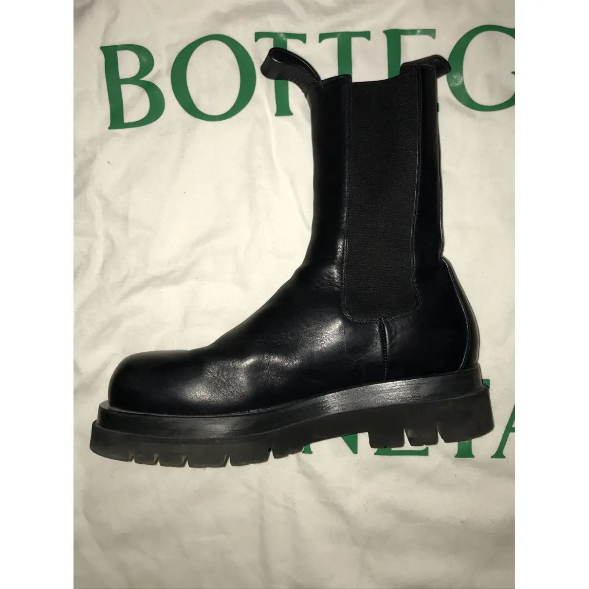 Lug leather boots Bottega Veneta