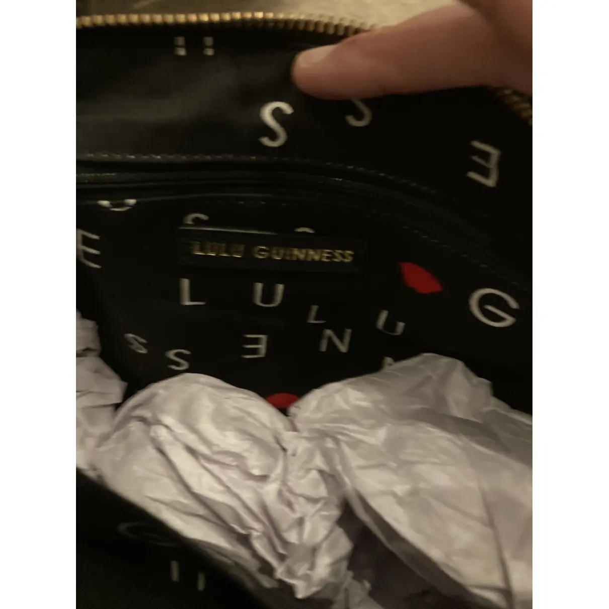 Leather handbag Lulu Guinness