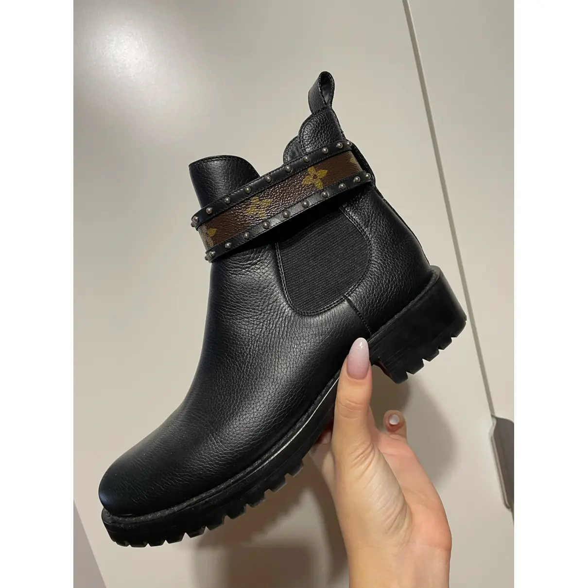 LV Beaubourg leather ankle boots Louis Vuitton
