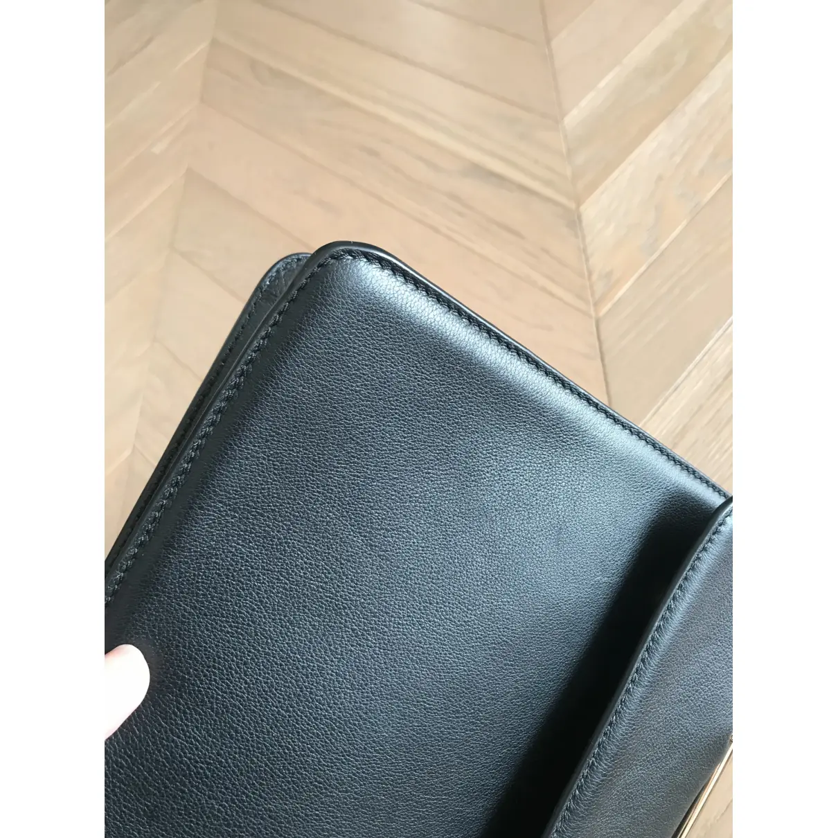 Leather handbag M2Malletier