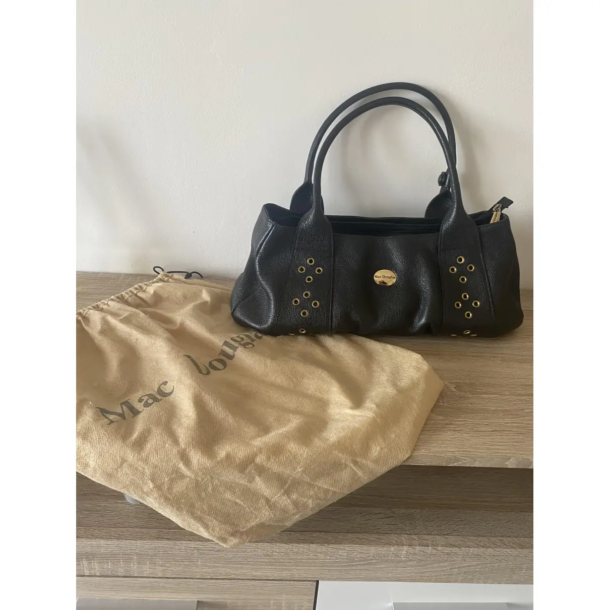 Leather handbag Mac Douglas