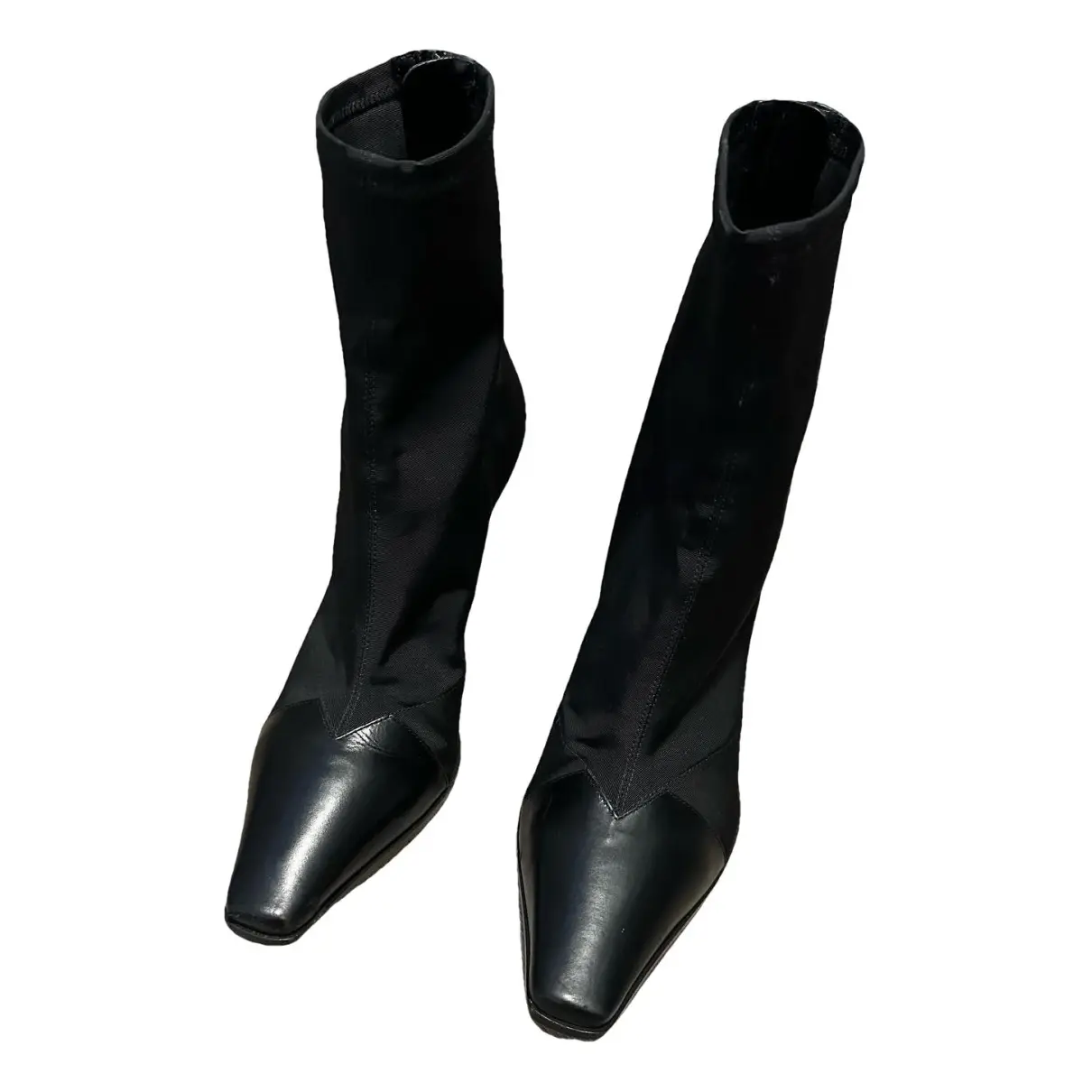 Madame leather ankle boots Celine - Vintage
