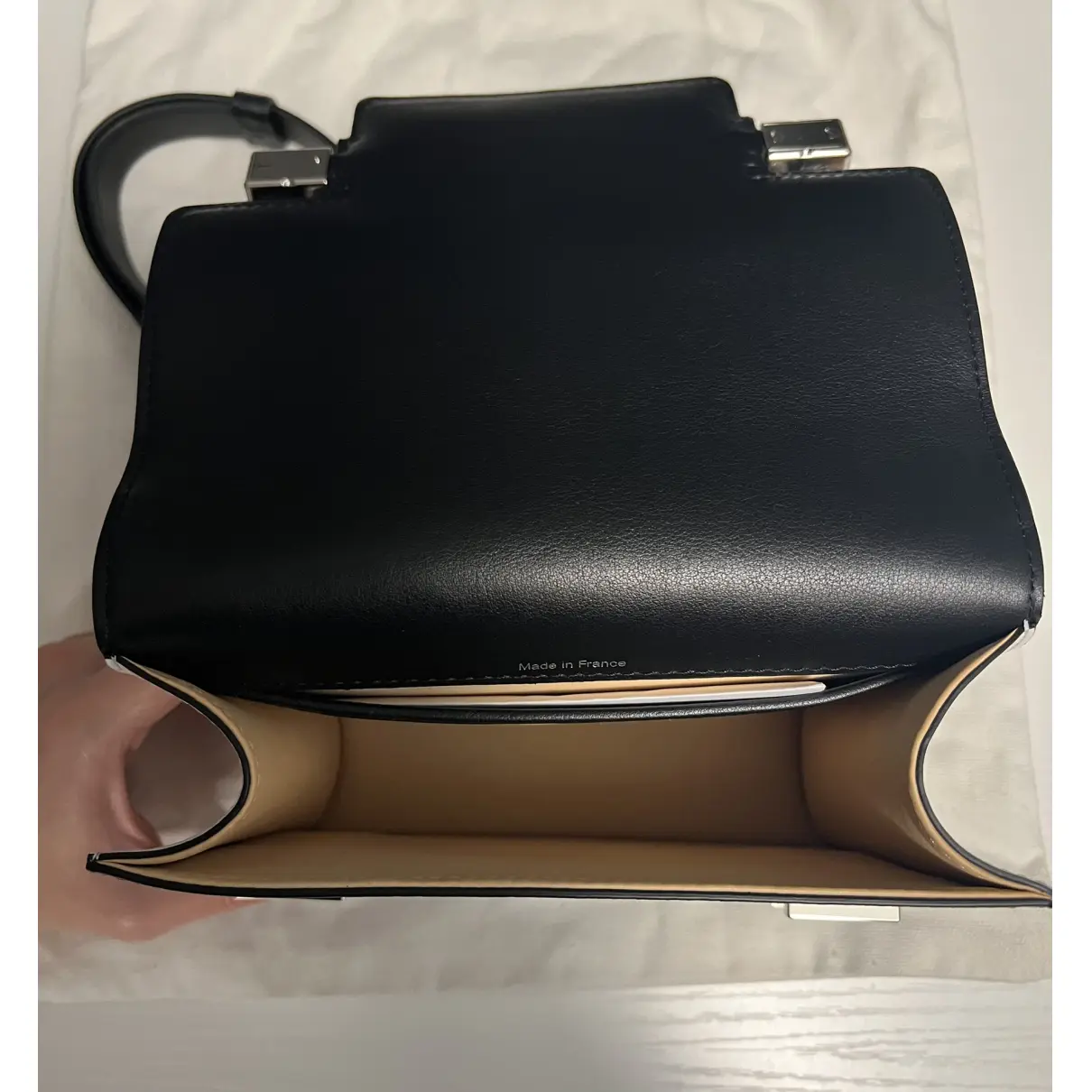 Madame mini leather crossbody bag Delvaux