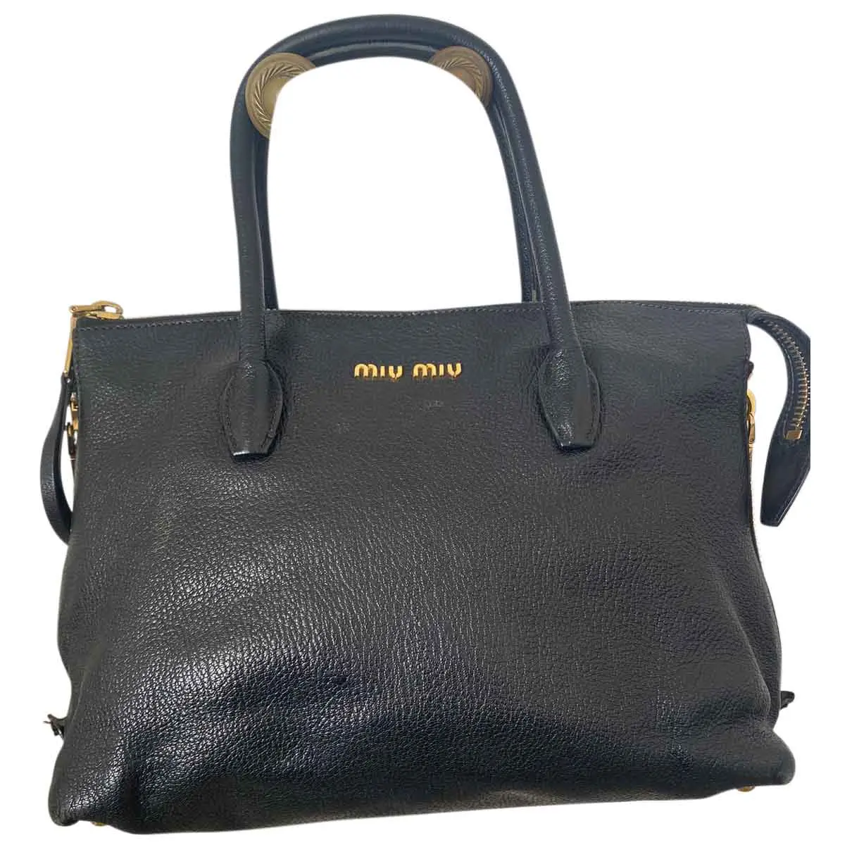 Madras leather handbag