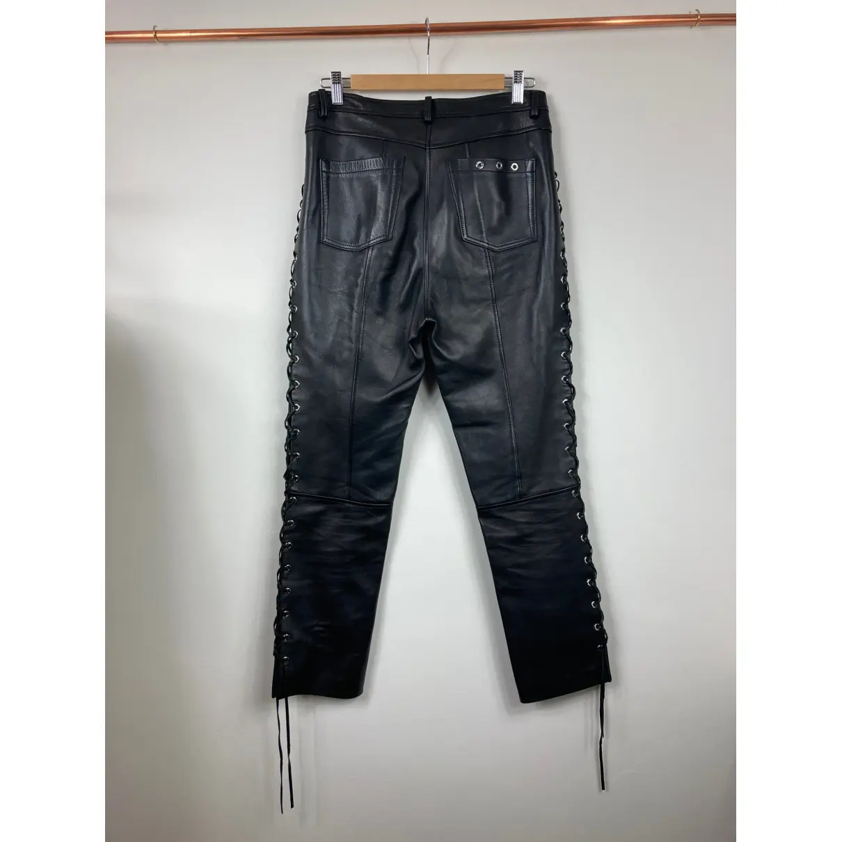 Leather straight pants Magda Butrym
