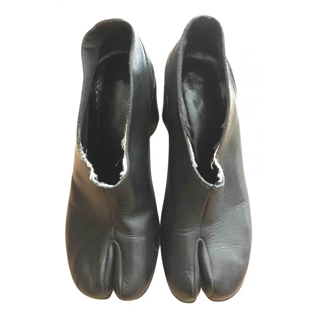 Leather heels Maison Martin Margiela - Vintage