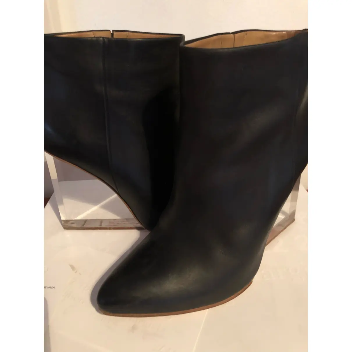 Leather ankle boots Maison Martin Margiela Pour H&M