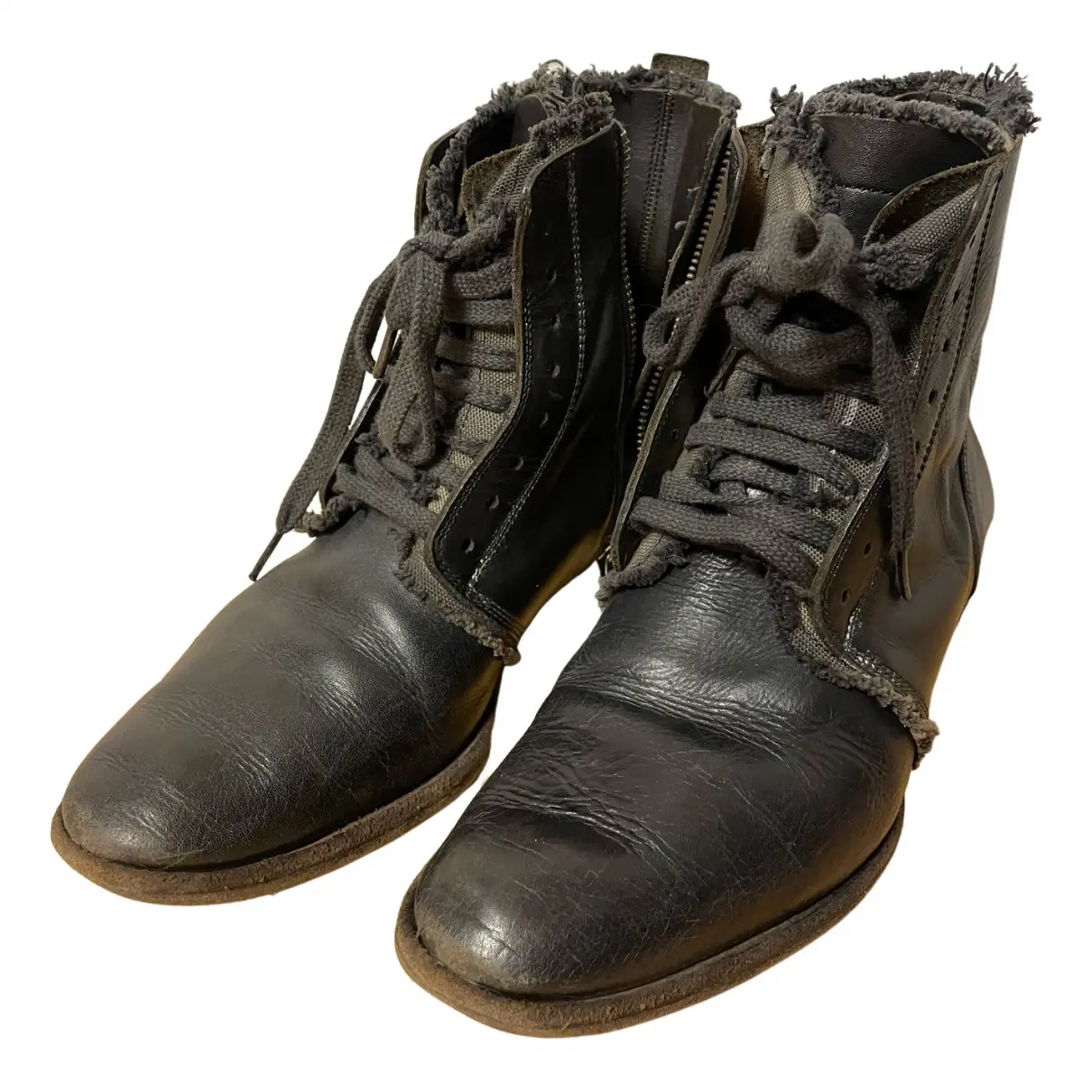 Leather boots Maison Mihara Yasuhiro