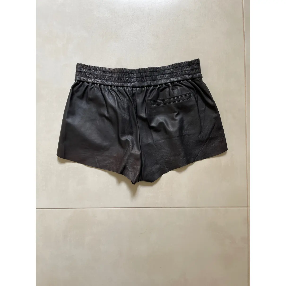 Buy Maje Leather mini short online