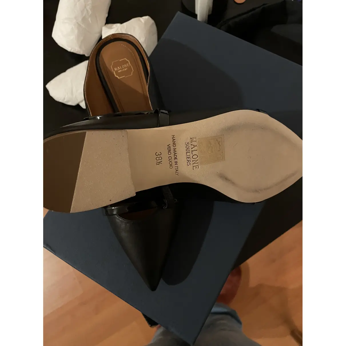 Leather sandals Malone Souliers