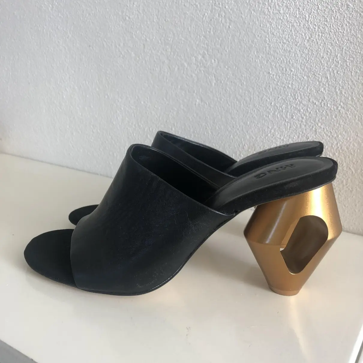 Mango Leather mules & clogs for sale