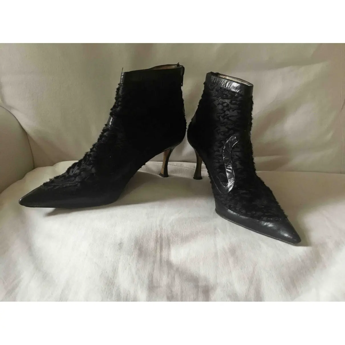 Manolo Blahnik Leather ankle boots for sale