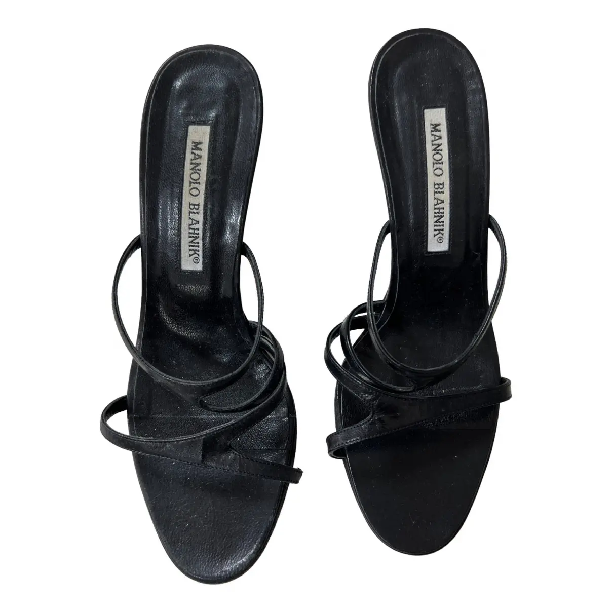 Leather sandals Manolo Blahnik - Vintage