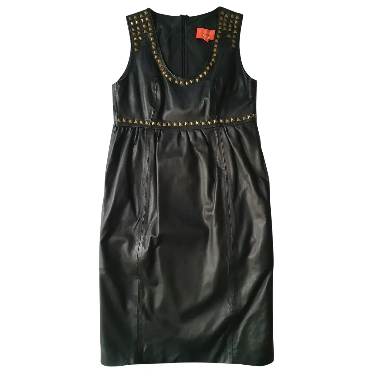 Leather mid-length dress Manoush
