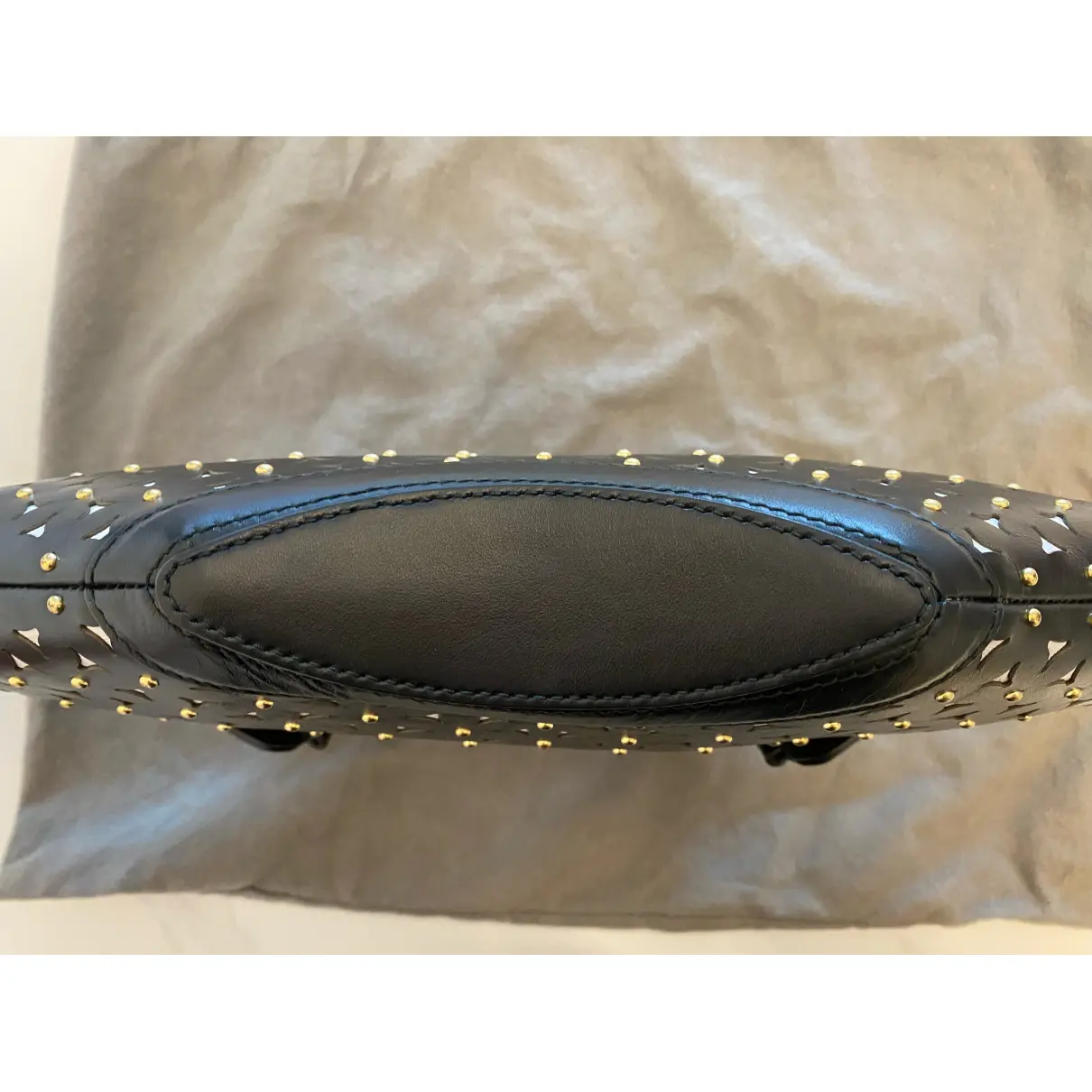 Manta leather clutch bag Alexander McQueen