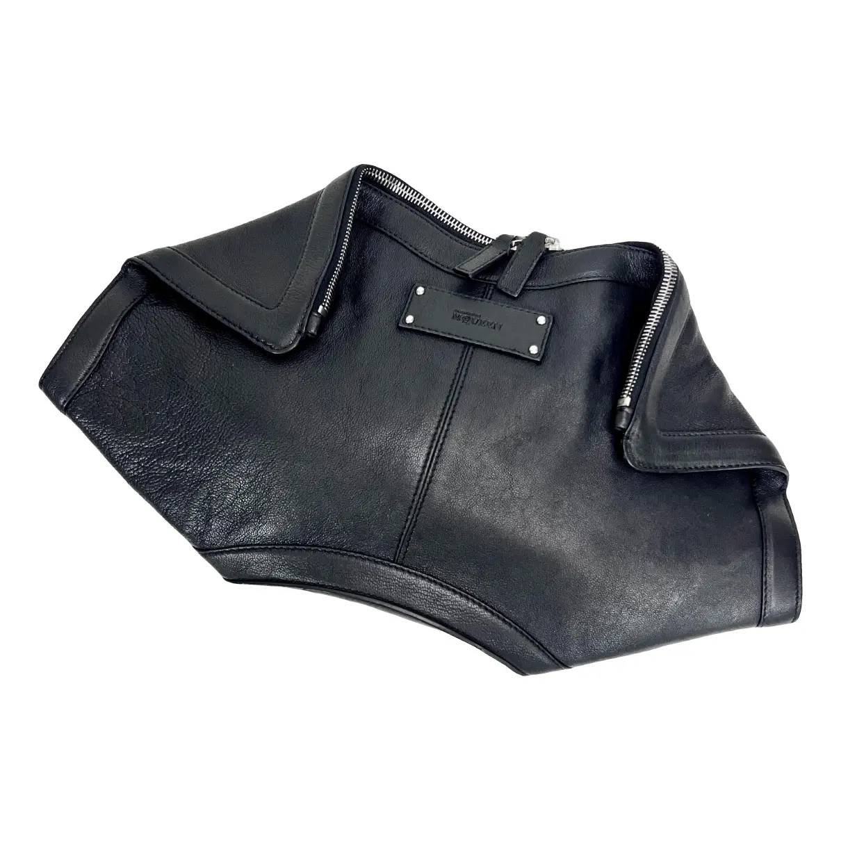 Manta leather clutch bag