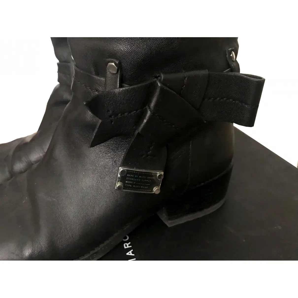 Marc by Marc Jacobs Leather biker boots for sale
