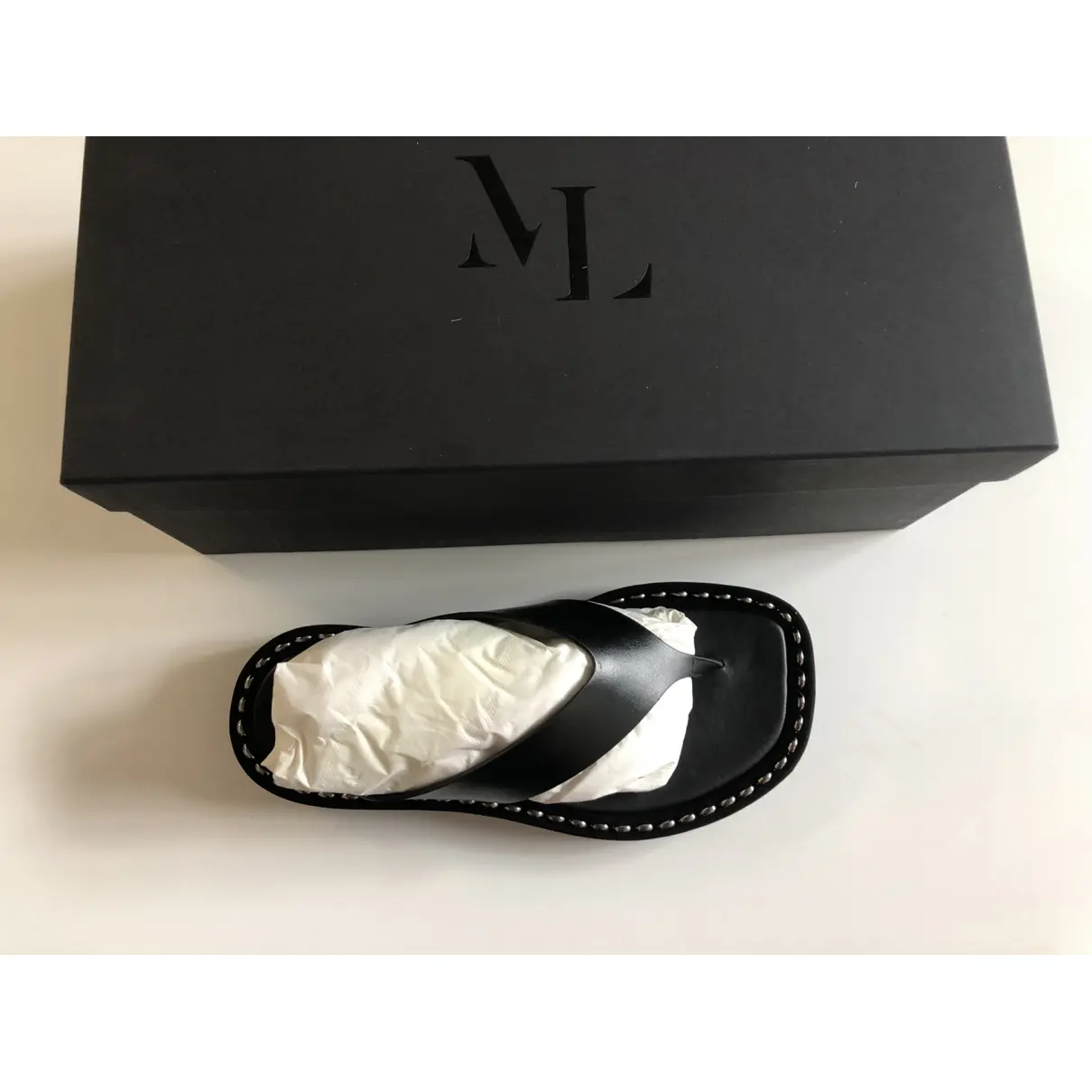 Buy Marie Laffont Leather flip flops online