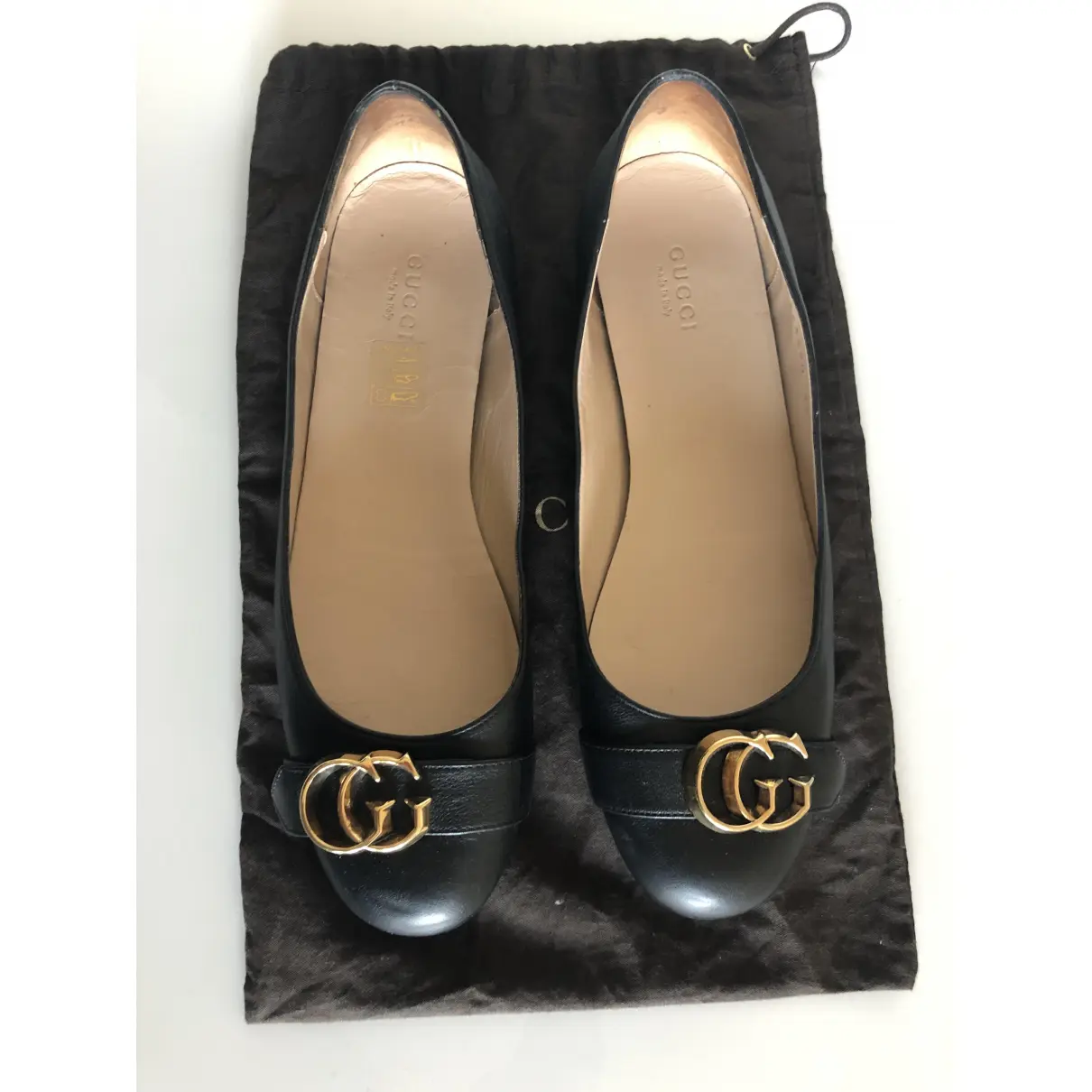Marmont leather ballet flats Gucci