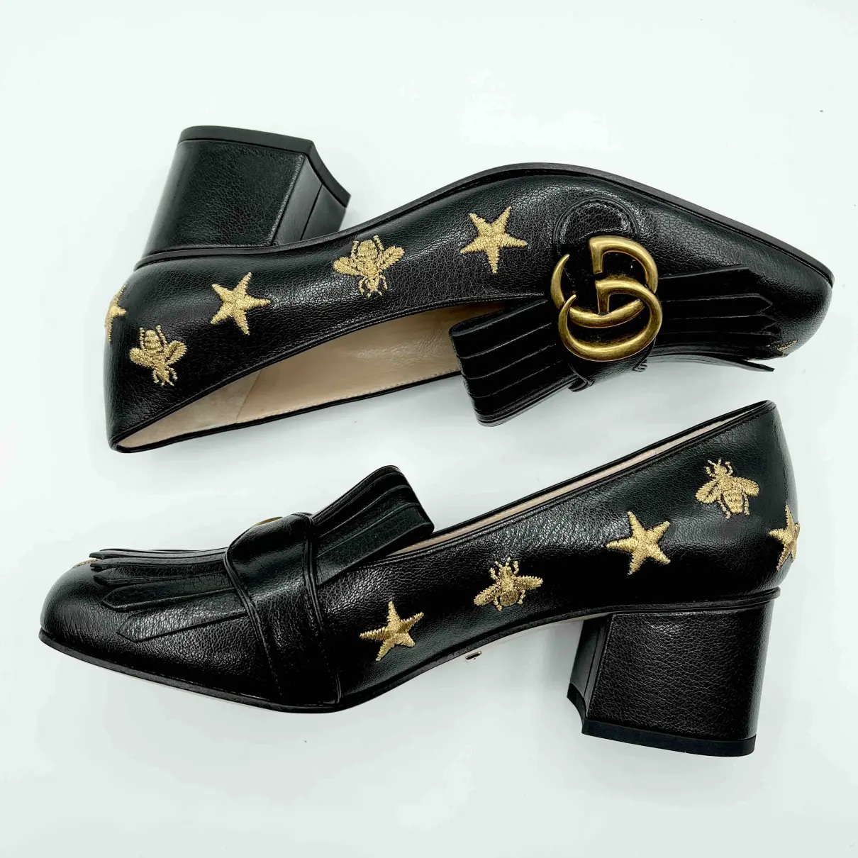 Buy Gucci Marmont leather heels online