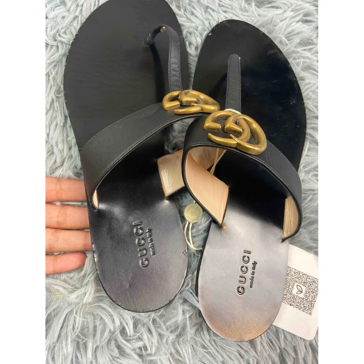 Marmont leather sandal Gucci