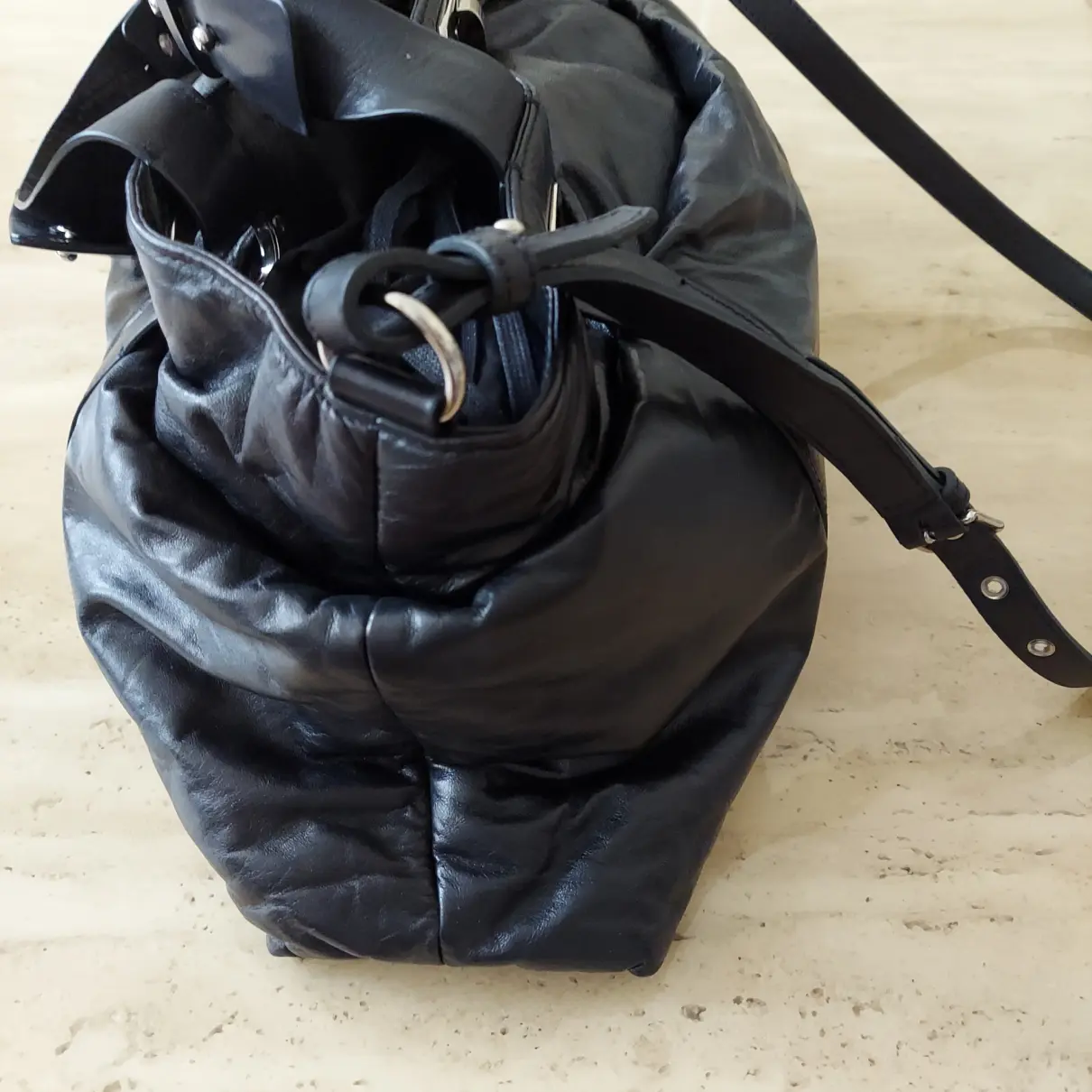 Leather satchel Marni