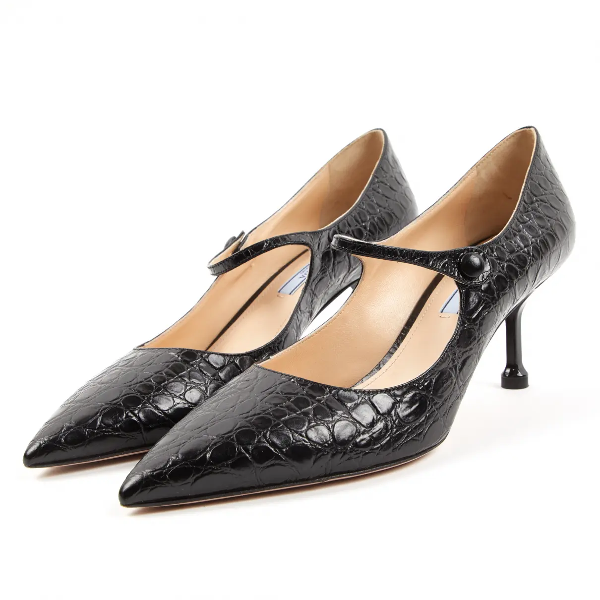 Buy Prada Mary Jane leather heels online