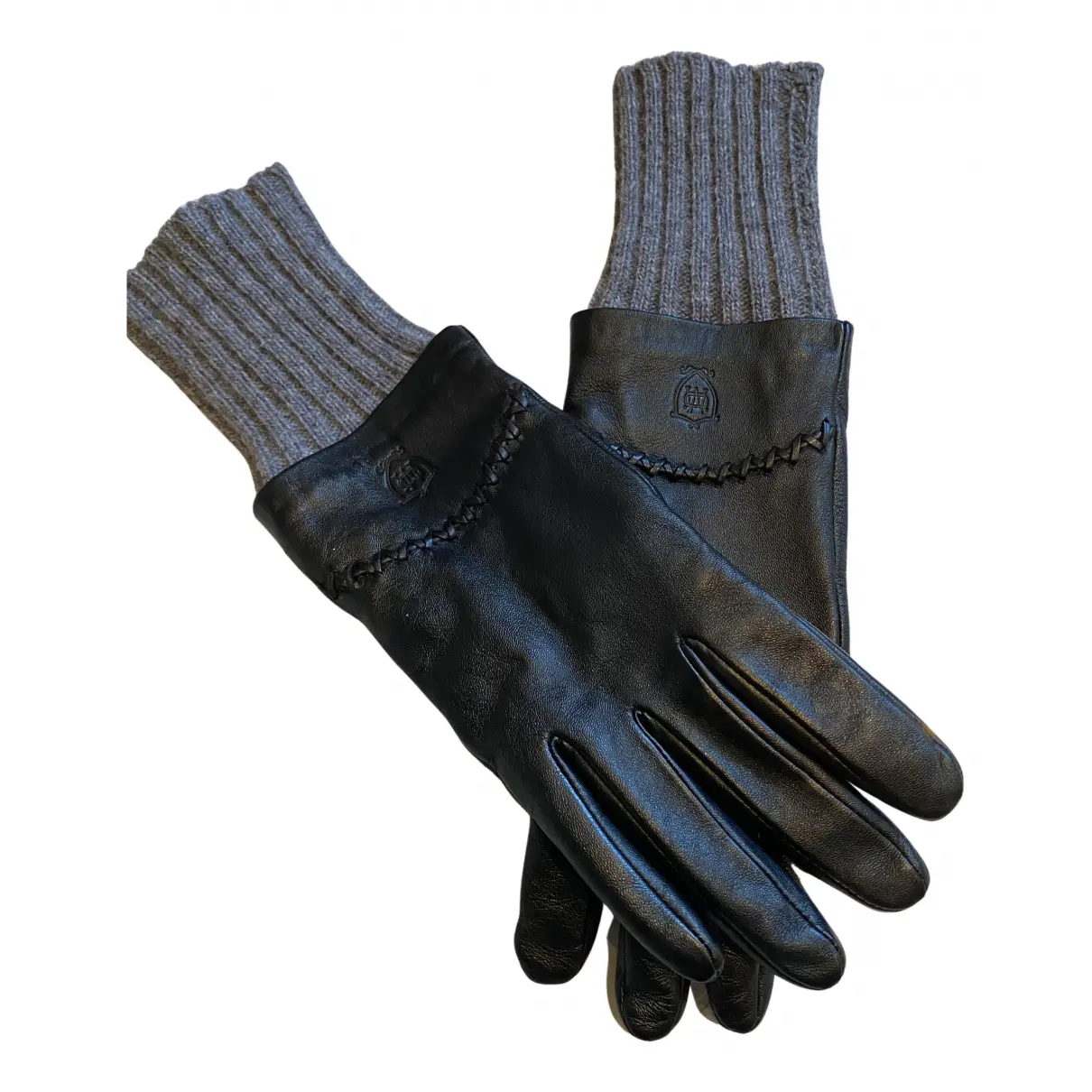 Leather gloves Massimo Dutti