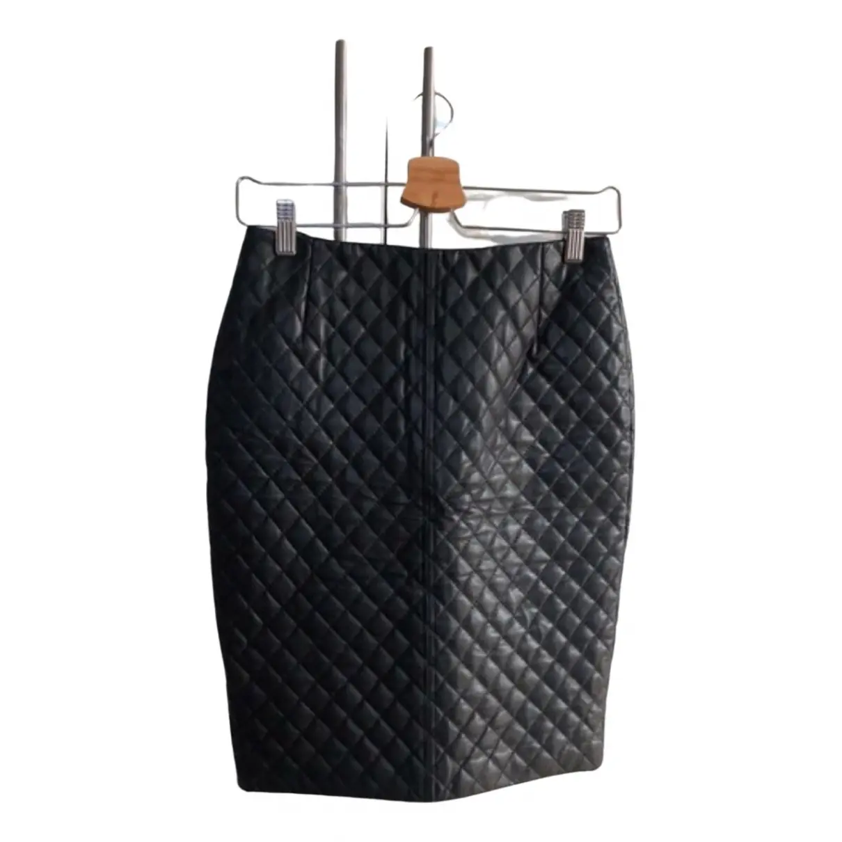 Leather mini skirt Massimo Dutti