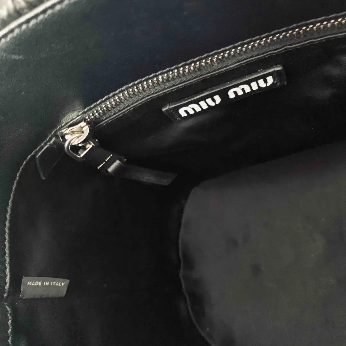 Matelassé leather handbag Miu Miu