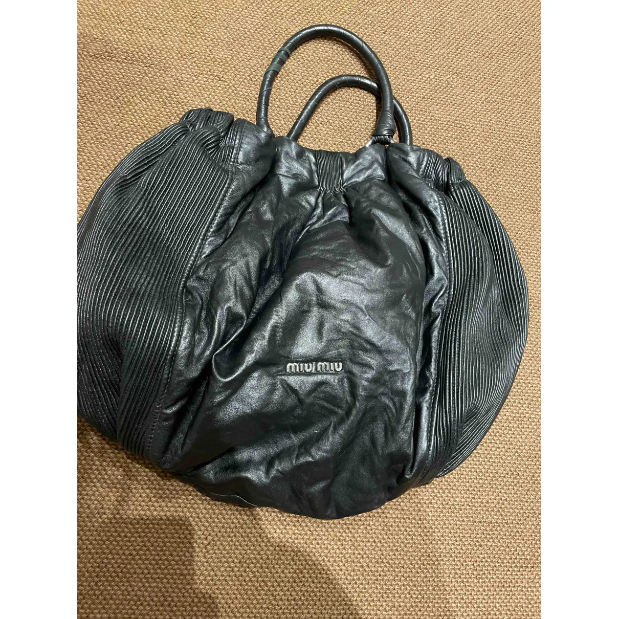 Matelassé leather bag Miu Miu