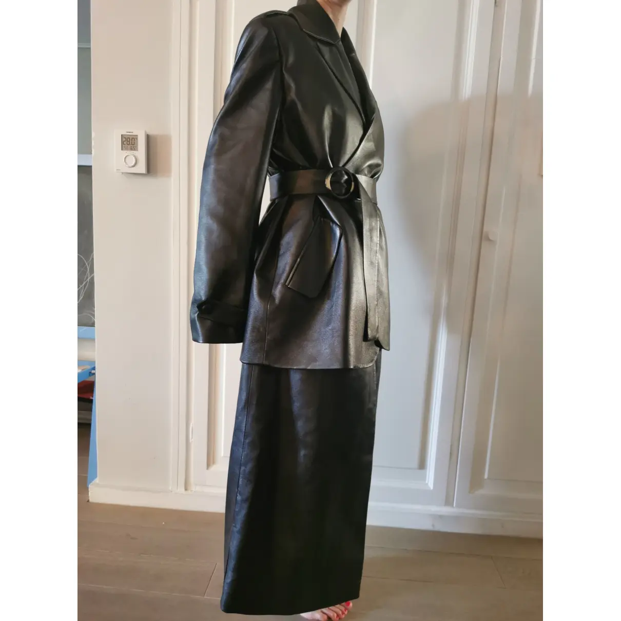 Buy Matériel Leather coat online