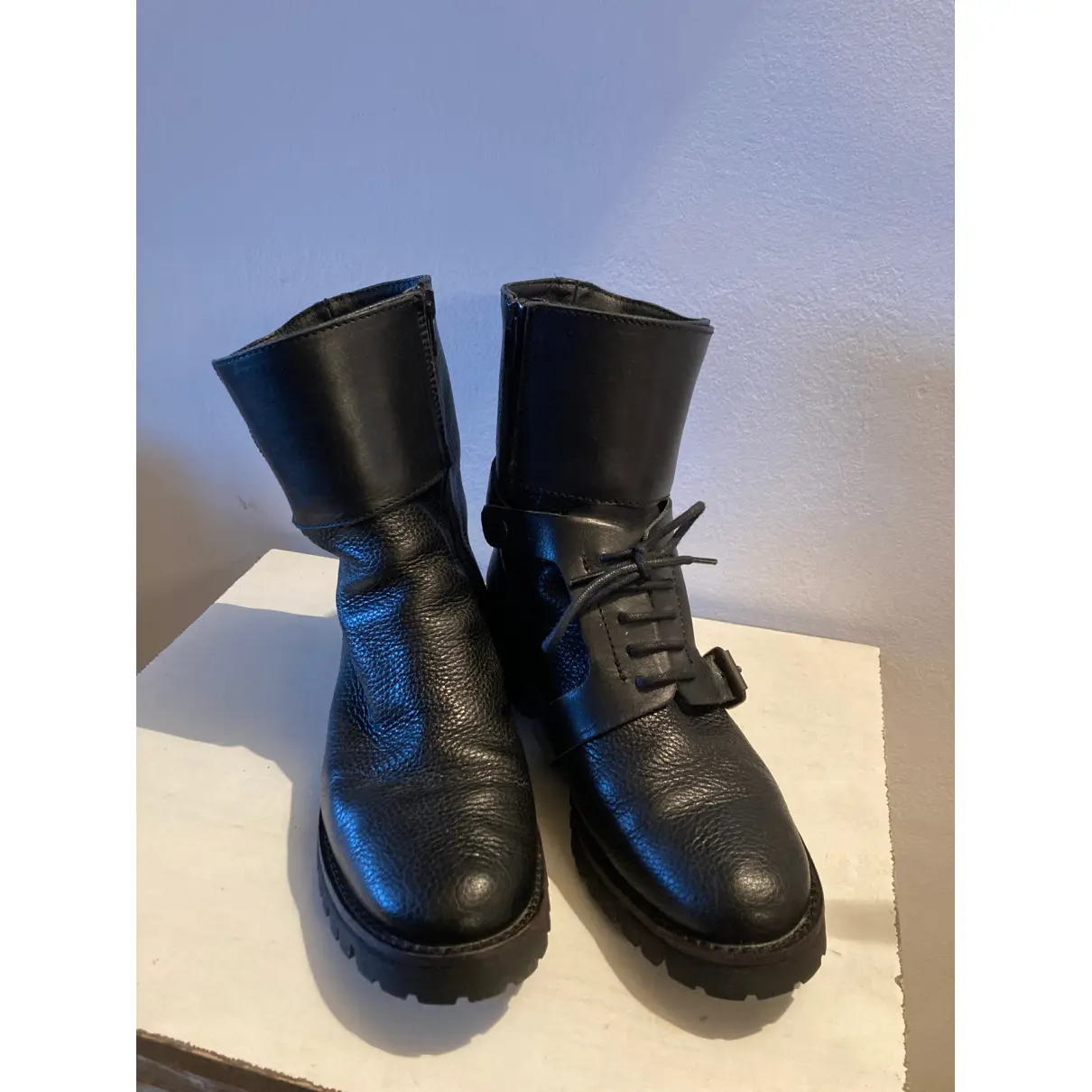 Leather ankle boots Max & Co