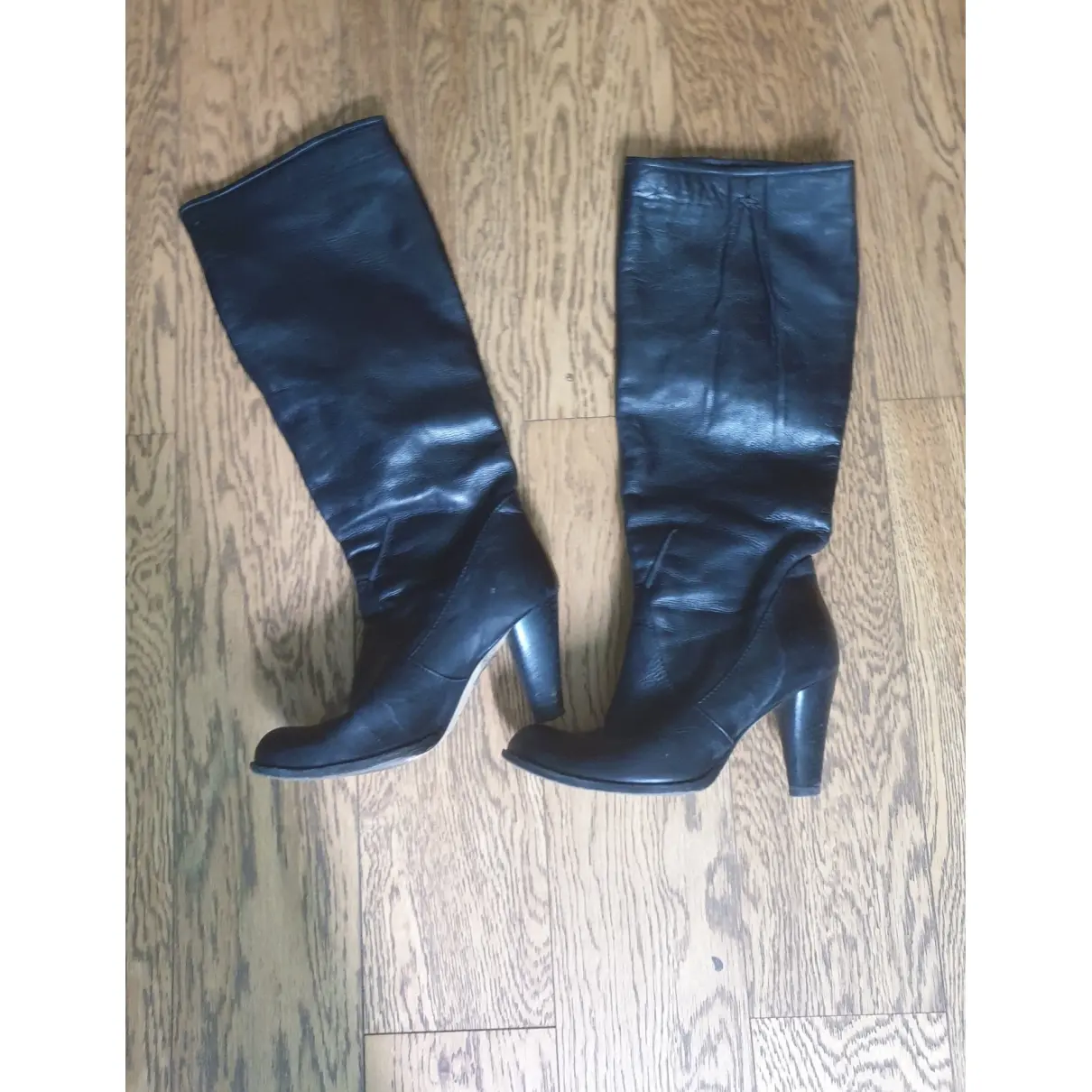 Leather boots Max & Co