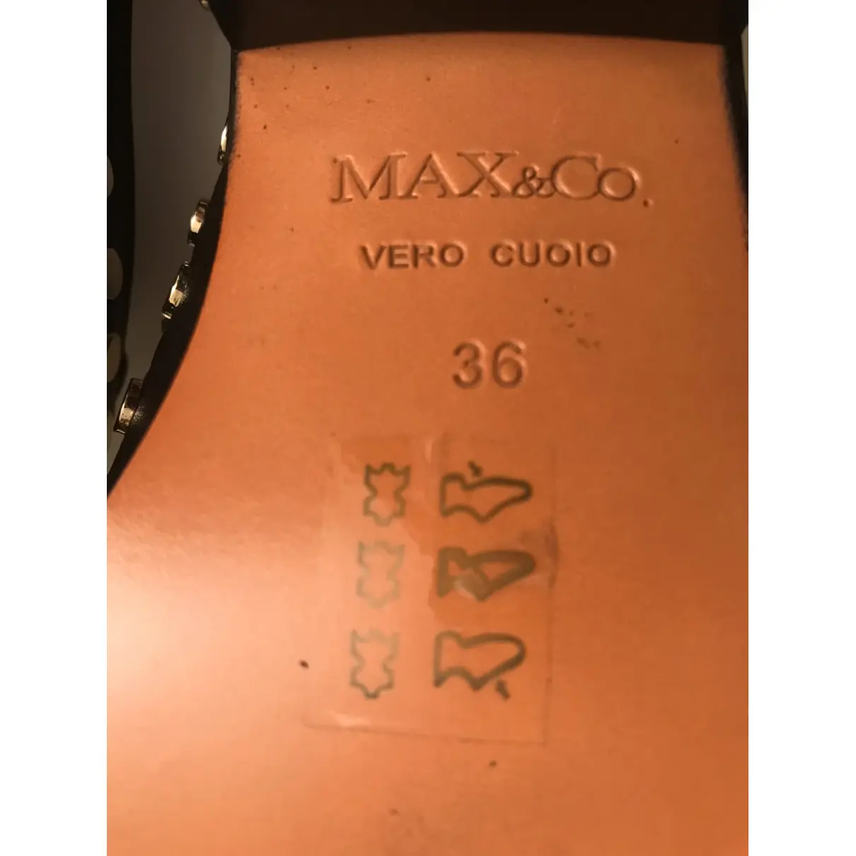 Leather sandals Max & Co