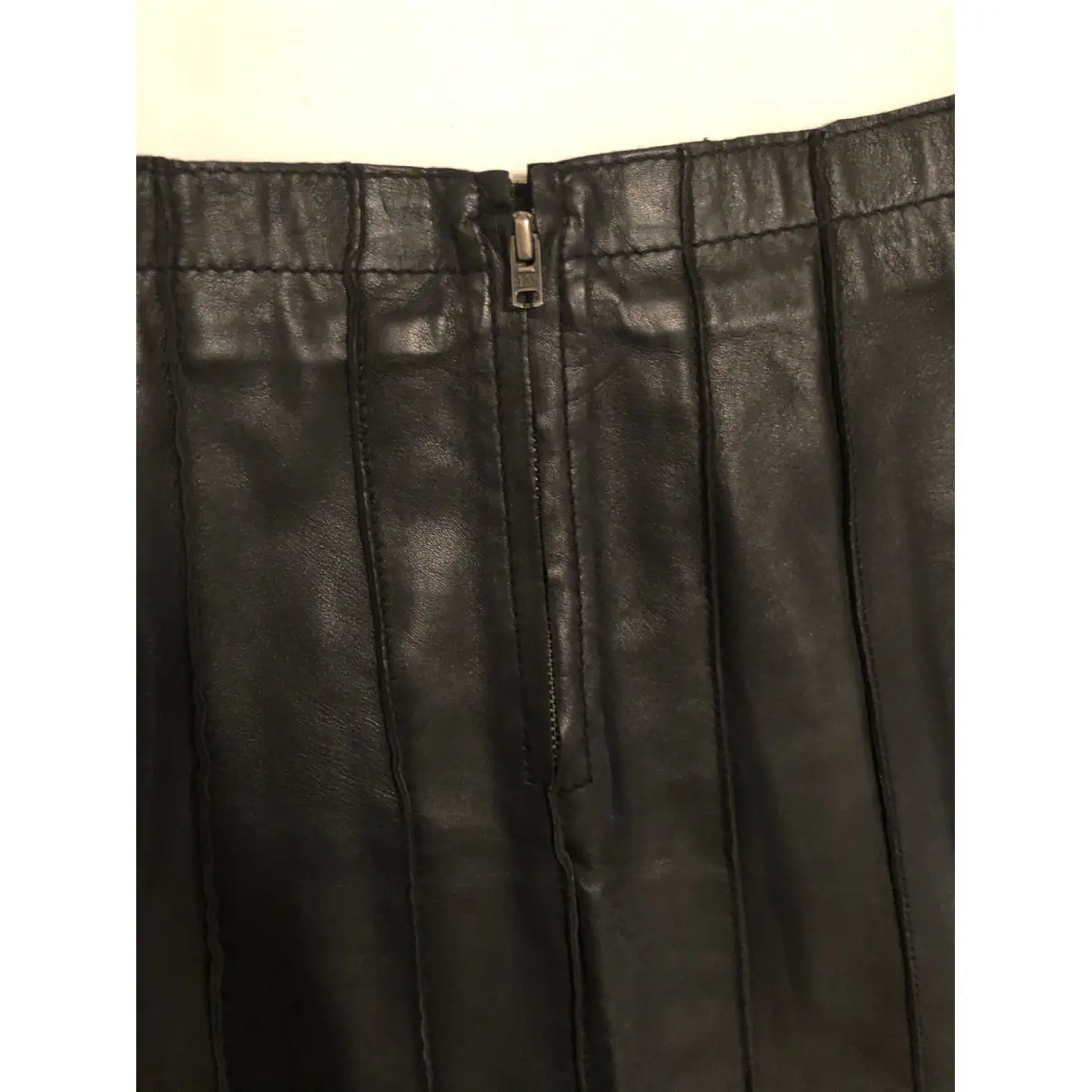 Leather mini skirt Max & Co