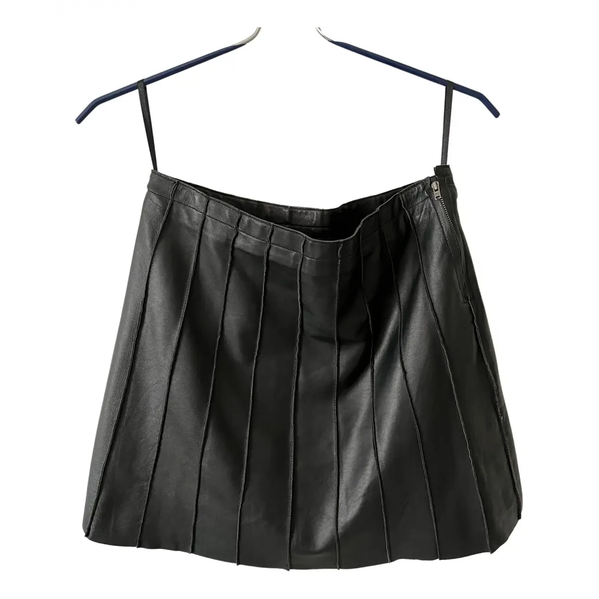 Leather mini skirt Max & Co
