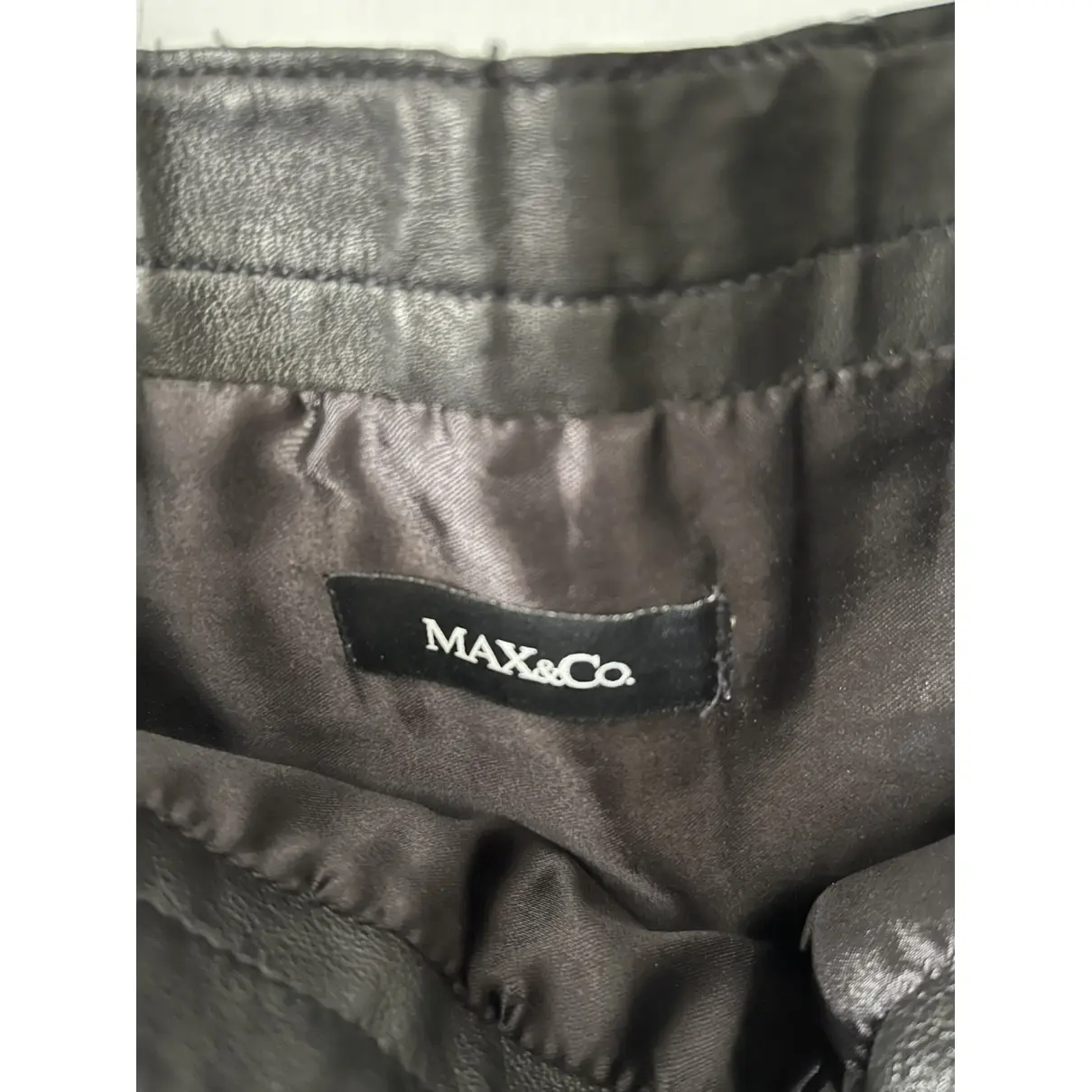Buy Max & Co Leather mini skirt online